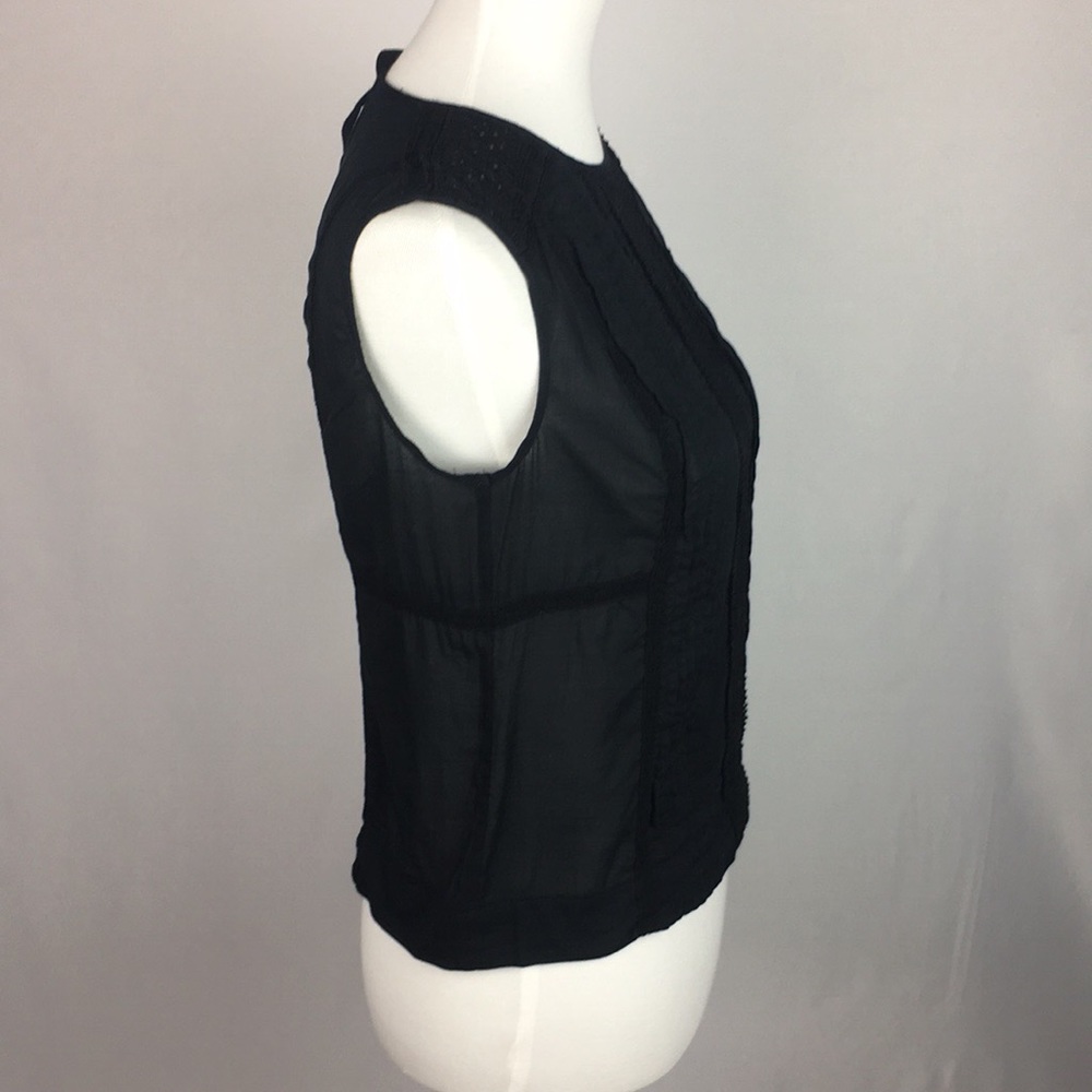 J. Crew Black Cropped Shell - Picture 3 of 4